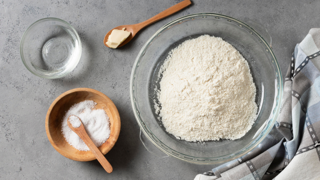 ingredientes para fazer pão